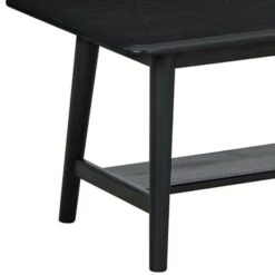 Edan 3 Piece Coffee And End Table Set With Shelves, Metal And Wood, Black-Benzara 10 Edan 3 Piece Coffee And End Table Set With Shelves, Metal And Wood, Black-Benzara -Home Furniture Shop ab4fd511d5f847599758ca5bbe029a76
