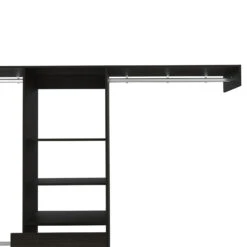 DEPOT E-SHOP Brisk Closet System, One Drawer, Three Metal Rods, Five Open Shelves, Black 16 DEPOT E-SHOP Brisk Closet System, One Drawer, Three Metal Rods, Five Open Shelves, Black -Home Furniture Shop ad3c3b3910e547fa814646f168936390