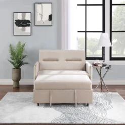 Sleeper Sofa 2 Seat Sofabed With 2 Pillow -Home Furniture Shop ae0898c98d594604b33ecaf78b80d7b7