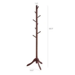 BreeBe Walnut Wooden Free-Standing Coat Stand 15 BreeBe Walnut Wooden Free-Standing Coat Stand -Home Furniture Shop ae61fd87c9bb42c884062b012643f3db