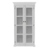 Belen Kox Classic White Double Glass Door Vitrine Cabinet, Belen Kox