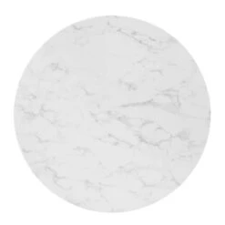 Modway - Zinque 36" Artificial Marble Dining Table Gold White -Home Furniture Shop b28e6506bf6d4a3a963bd70f68c1d598