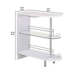 Beautiful Contemporary Bar Table, White-Benzara 11 Beautiful Contemporary Bar Table, White-Benzara -Home Furniture Shop b354a3a4162b4c48aae8788c51103106