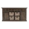 Belen Kox Mindi Black Wash Buffet With 4 Baskets, Belen Kox -Home Furniture Shop b41b3c6a293141079db0527ece3a82e3