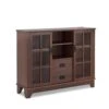 Dubbs Console Table, Walnut Brown-Benzara -Home Furniture Shop b51782a317ff457981c583839b3168f1