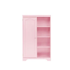 PRACTICAL SIDE CABINET FOR WARM PINK COLOR