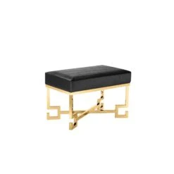 Dina Stool Gold Black -Home Furniture Shop b87c812f8237485b85f483ba450d0ce2