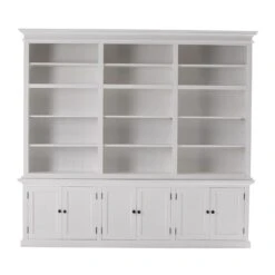 Belen Kox White Triple-Bay Hutch Storage Unit, Belen Kox