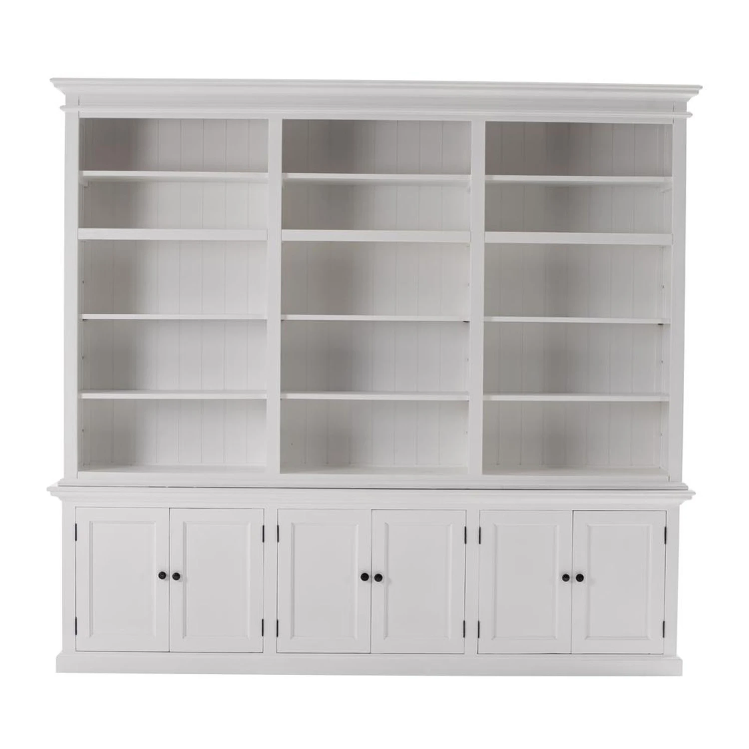 Belen Kox White Triple-Bay Hutch Storage Unit, Belen Kox 3 Belen Kox White Triple-Bay Hutch Storage Unit, Belen Kox
