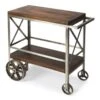 HomeRoots 32.5 X 34 X 15 In. Vintage Style Rolling Server Bar Cart, Color -Home Furniture Shop c3dbb7189cc54d1a905cb49b22f49e53