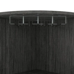 DEPOT E-SHOP Egina Corner Bar Cabinet, Two External Shelves, Smokey Oak 14 DEPOT E-SHOP Egina Corner Bar Cabinet, Two External Shelves, Smokey Oak -Home Furniture Shop c6402c0cbd2a45b582f765f33b70cd7b