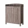 Dark Taupe 4 Interior Shelves Shoe Cabinet Open Top Shelf With Spacious Top -Home Furniture Shop c763b37655054f52916039347f57cf03