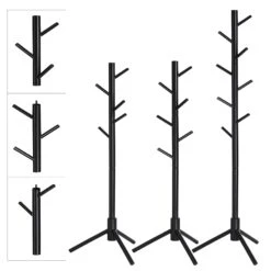 BreeBe Coat Rack Black - Long Hooks -Home Furniture Shop c7c3c789def343589790e53c509723fd