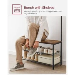 BreeBe Hall Tree With Shoe Storage Bench -Home Furniture Shop cabd2749e9b84db29cb03056c3f476c0