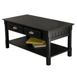 Winsome Timer - Coffee Table - Drawers And Shelf -Home Furniture Shop cdfa395fa5c846049cc6aa59eea9bd48