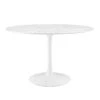Modway - Lippa 48" Round Artificial Marble Dining Table White -Home Furniture Shop ce3da87f6469422bbc3fdce54adc5c86