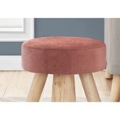 Monarch Specialties I 9007 Ottoman, Pouf, Footrest, Foot Stool, 12" Round, Velvet, Wood Legs, Contemporary, Modern 9 Monarch Specialties I 9007 Ottoman, Pouf, Footrest, Foot Stool, 12" Round, Velvet, Wood Legs, Contemporary, Modern -Home Furniture Shop cee7835c5eb44fbb8258ad516deda44f