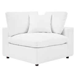 Commix Down Filled Overstuffed Vegan Leather 3-Seater Sofa -Home Furniture Shop cee93609172c4366b779813e0c096623