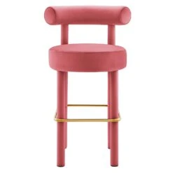 Toulouse Performance Velvet Bar Stool -Home Furniture Shop d44527ead9c849979fa8988aa67bcf91