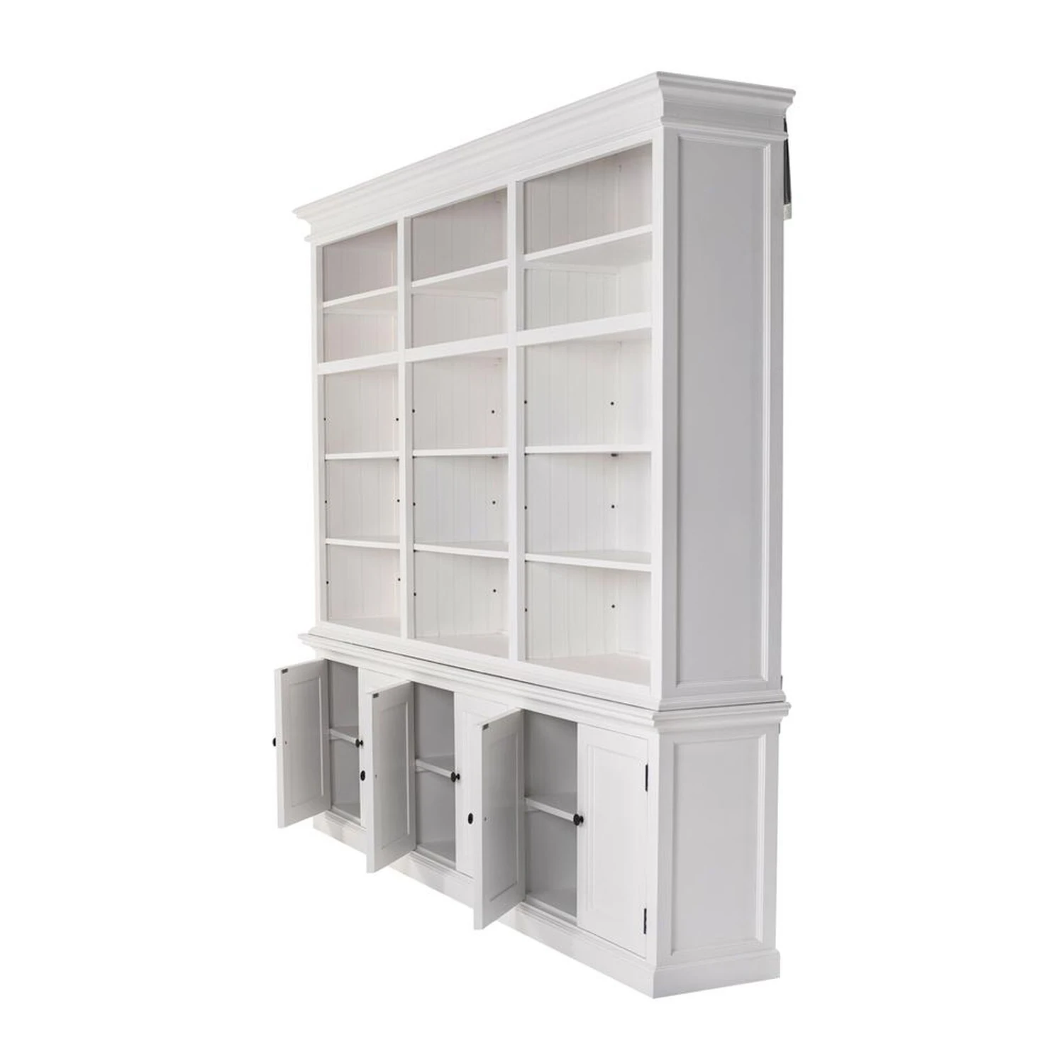 Belen Kox White Triple-Bay Hutch Storage Unit, Belen Kox 4 Belen Kox White Triple-Bay Hutch Storage Unit, Belen Kox - Image 2