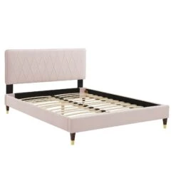 Modway - Phillipa Performance Velvet King Platform Bed -Home Furniture Shop d5bb1305cea349f6b0c09f13ad7b2f97