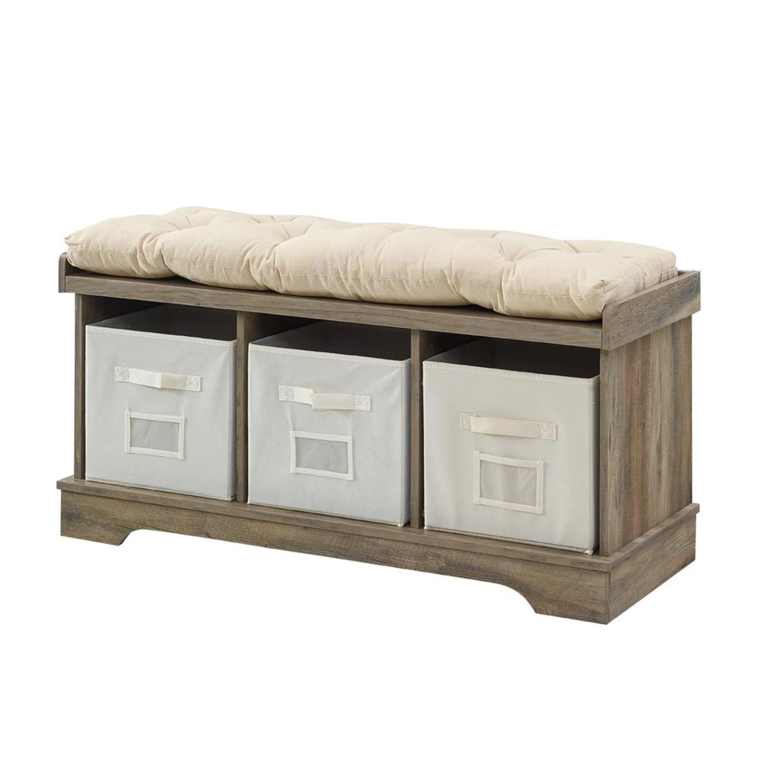 Belen Kox Charming Storage Bench With Cushion - Grey Wash , Belen Kox 5 Belen Kox Charming Storage Bench With Cushion - Grey Wash , Belen Kox - Image 3