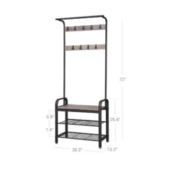 BreeBe Coat Rack Shoe Bench -Home Furniture Shop da19eb42da584a94973e65e35dd5d50f