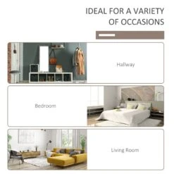 Hallway Tree Bench Organizer With 9 Coat Hooks, Large Sitting Bench And 3 Open Shelves For Entryway, Brown/Black -Home Furniture Shop db999e75858b4e0a93964eb8614ae911