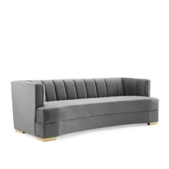 Encompass Channel Tufted Performance Velvet Curved Sofa Gray EEI-4134-GRY 12 Encompass Channel Tufted Performance Velvet Curved Sofa Gray EEI-4134-GRY -Home Furniture Shop dd53b059e79940ceb1bb2d54ddf90868
