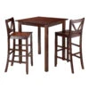 Winsome Parkland 3-Pc High Table With 2 Bar V-Back Stools -Home Furniture Shop dd689bd259524328a867b66487c91b68
