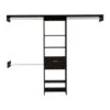 DEPOT E-SHOP Brisk Closet System, One Drawer, Three Metal Rods, Five Open Shelves, Black -Home Furniture Shop e499e0ee911148a6aea305c35c89815c