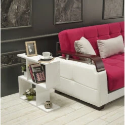 Rectangle 4 Shelves End Table, Narrow Chairside Table, 23 Inch Skinny End Table For Living Rooms, White 8 Rectangle 4 Shelves End Table, Narrow Chairside Table, 23 Inch Skinny End Table For Living Rooms, White -Home Furniture Shop e4ea26e845d2414a8d20b866598e0e6f