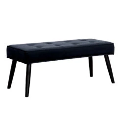 WestinTrends Velvet Tufted Bedroom Bench For Living Room & Entryway