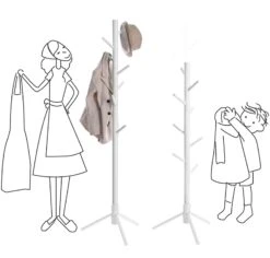 BreeBe Free Standing Hall Tree -Home Furniture Shop e6e2562537c64affb05321bea8f79591