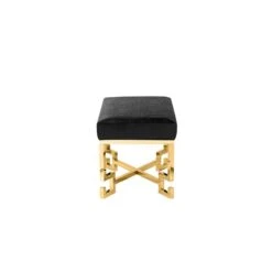 Dina Stool Gold Black -Home Furniture Shop e7c7f3e1078845a0b72e83bcfbb10795