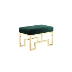 Bronson Stool Gold Green -Home Furniture Shop ea1c867e8e2b4dd9bde944d7db6e414d