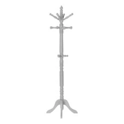Monarch Specialties I 3179 Coat Rack, Hall Tree, Free Standing, 11 Hooks, Entryway, 73"H, Bedroom, Wood, Grey, Contemporary, Modern -Home Furniture Shop eb556d15650f4138b53d4b8065dcc4ac