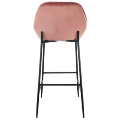 Elama 2 Piece Velvet Bar Stool In Blush Pink With Black Legs 13 Elama 2 Piece Velvet Bar Stool In Blush Pink With Black Legs -Home Furniture Shop eef270e743aa42c3b6cdc9d628668c9c