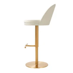 Venus Cream And Gold Adjustable Swivel Stool -Home Furniture Shop eef59eb3da3b4f85a95c706b251fcb1f