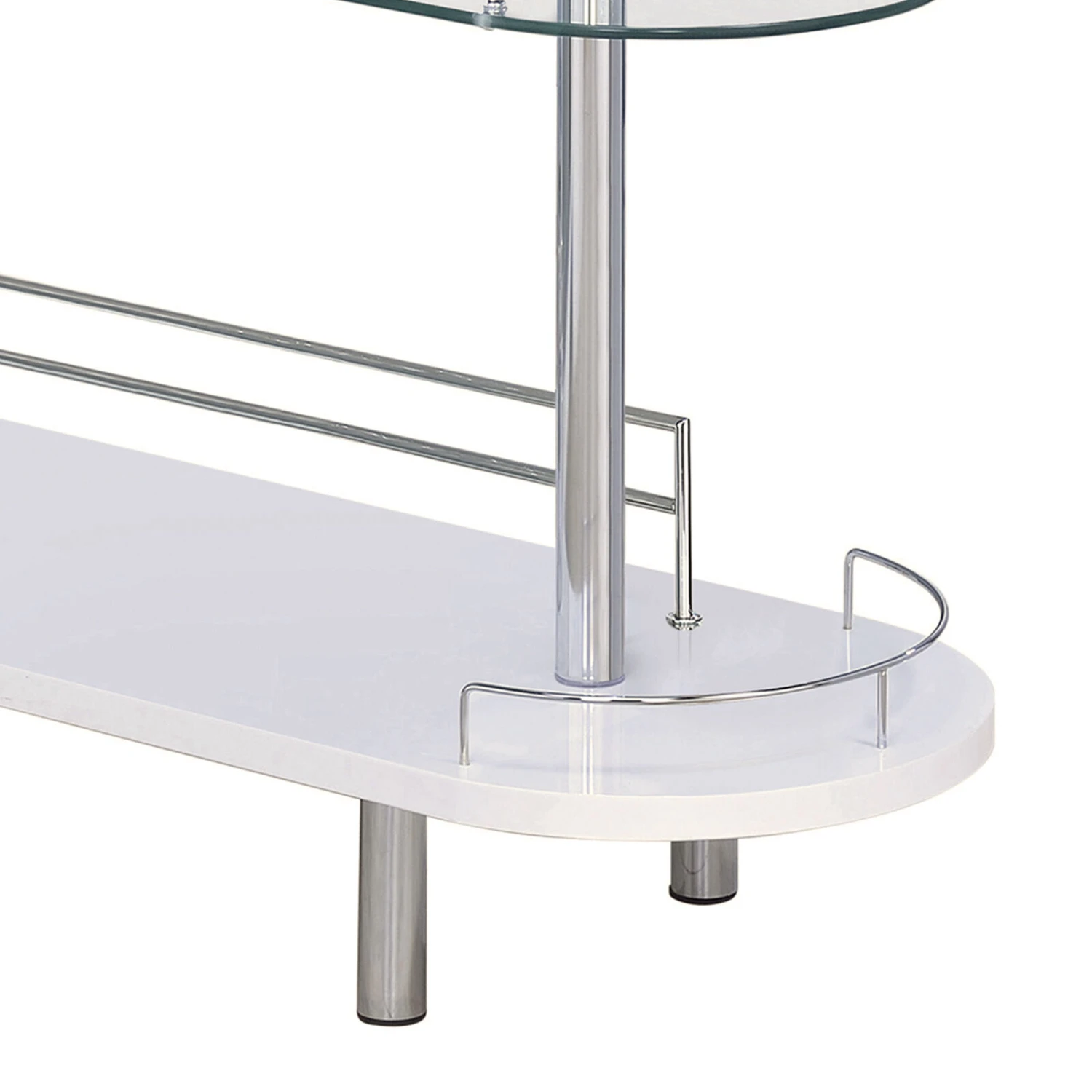Beautiful Contemporary Bar Table, White-Benzara 6 Beautiful Contemporary Bar Table, White-Benzara - Image 4