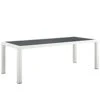 Modway - Stance 90.5" Outdoor Patio Aluminum Dining Table White Gray -Home Furniture Shop f1b77f50d93448be89abc5a458e29617