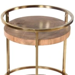 34 Inch 2 Tier Industrial Style Tea And Bar Cart, Live Edge Mango Wood Shelves, Metal Frame, Brown, Brass-Benzara 17 34 Inch 2 Tier Industrial Style Tea And Bar Cart, Live Edge Mango Wood Shelves, Metal Frame, Brown, Brass-Benzara -Home Furniture Shop f4b06ee0a26d435db534a20684704b21