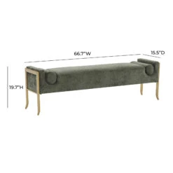 Ines Textured Velvet Bench -Home Furniture Shop f5a2688d7a1c4775819ba008c3e83e2d
