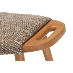 Baxton Studio Banner Mid-Century Modern Light Brown Fabric Upholstered And Oak Brown Finished Wood Accent Bench-Benzara -Home Furniture Shop f5e3675f71fa4d559a560e94cfabcbe8