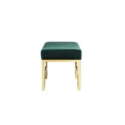 Bronson Stool Gold Green -Home Furniture Shop f78afea4da4b43cb9a173f592aac7a36