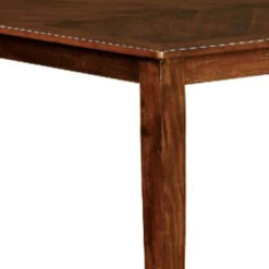 Hillsview I Transitional Dining Table, Brown Cherry-Benzara -Home Furniture Shop f7b84dc612f24a9c8ccf9082e70abdda