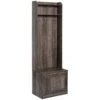 Rustic Hall Tree With Shoe Storage Bench, Entryway Bench With Coat Rack, Accent Coat Tree With Storage Shelves For Hallway, Mudroom, Brown -Home Furniture Shop fac656d6a90d4dd184b59990d1a1e448