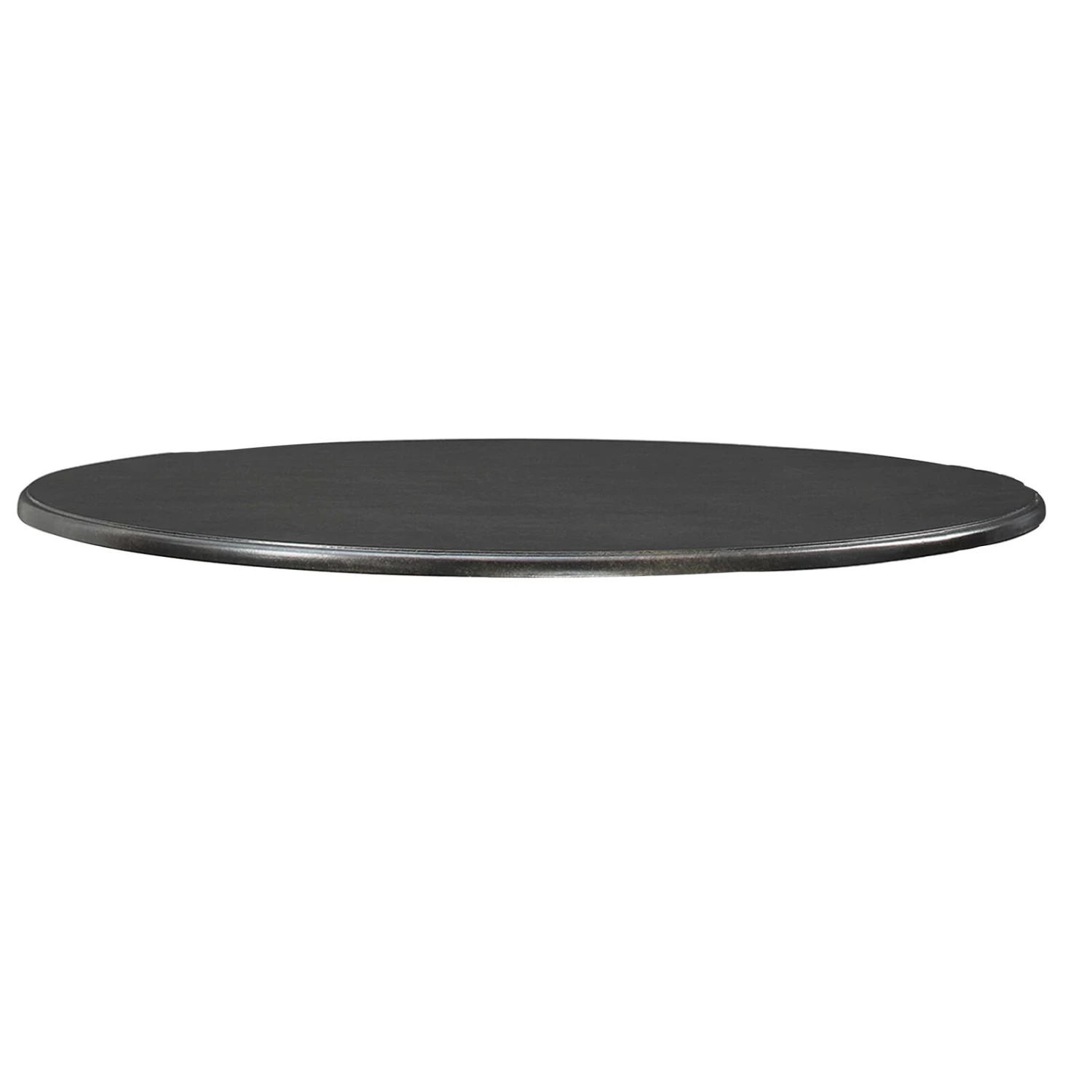 Round Industrial Metal Counter Height Table, Black-Benzara 6 Round Industrial Metal Counter Height Table, Black-Benzara - Image 4