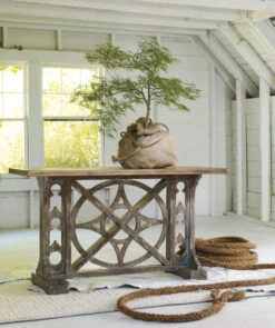 Melange Rafferty Console In Medium Wood -Home Furniture Shop lmi7tz9bvg4z5ns0jc0q